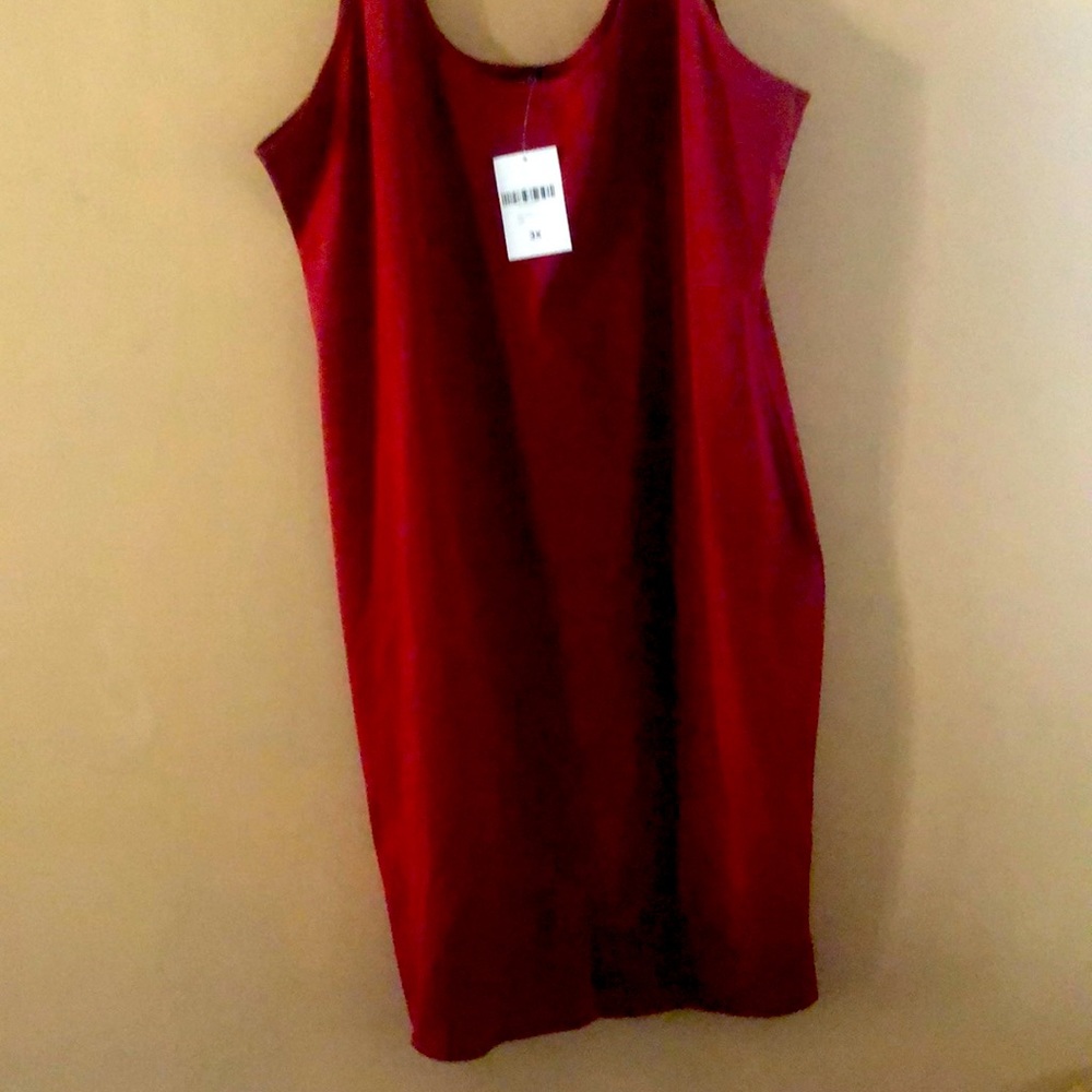 burgundy dress